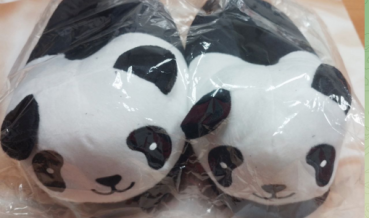 Тапочки улыбающаяся панда размер 28-34